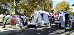 tente gonflable Marathon de Montpellier par Vision One